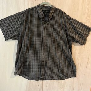 Vintage 90's Knights Of The Round Table Men's plaid Short Sleeve Size BIG 2XL